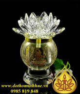 ĐÈN DẦU PHA LÊ hoa sen - V