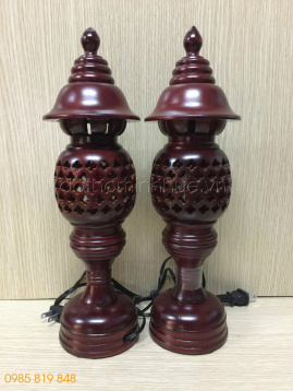 Đèn gỗ - Dứa 1