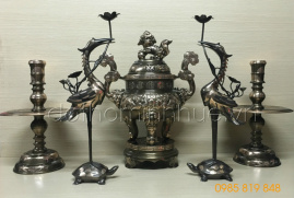 Bộ đỉnh đồng ngũ sự - Đồng đỏ trạm 60