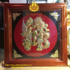 Tranh Chữ Lộc hóa rồng phượng 81GS