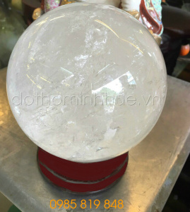 Quả cầu thạch anh trắng