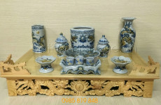 Ban thờ treo 81 - Men rạn