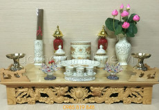 Ban thờ treo 81 - Vàng kim