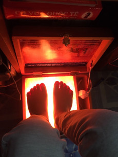 Đèn đá muối Massage chân