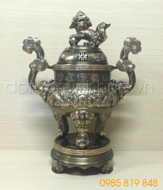 Bộ đỉnh đồng ngũ sự - Đồng đỏ trạm 60