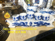 Bộ chén ngai 5 - Rồng QA