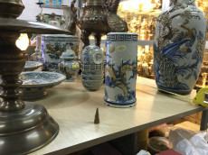 Bộ đồ thờ Men rạn & Đỉnh đồng hun 60