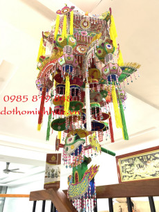 Nón công đồng Vải lụa thêu - ĐK 60/80/100/120/150cm