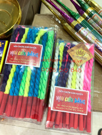 Mồi hầu đồng / Mồi đơn hầu đồng / Mồi hầu Vạn Niên Đăng đủ 5 màu ngũ sắc - hộp 27 cây