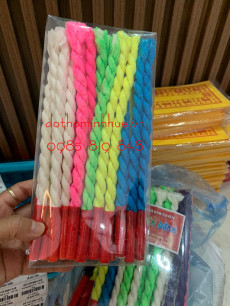 Mồi hầu đồng / Mồi đơn hầu đồng / Mồi hầu Vạn Niên Đăng đủ 5 màu ngũ sắc - hộp 27 cây