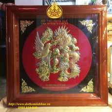 Tranh Chữ Lộc hóa rồng phượng 81GS