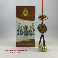 Chuông gió tiền XU THẬP NHỊ ĐẾ - Tết hình cầu